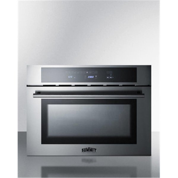 Summit Appliance Summit Appliance CMV24 24 in. 1.34 cu. ft. Total Capacity Electric Single Wall Oven; Stainless Steel CMV24